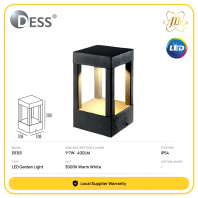 DESS GLHI9453-200 OUTDOOR LED GARDEN LIGHT 240V 1*7W 400LM 3000K IP54 CRI82