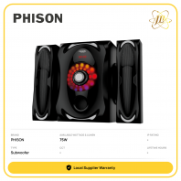 PHISON PSW-9653S 2 SPEAKER SUBWOOFER WITH LED 75W 240V