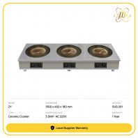 BP9000 TRIPLE BURNER COMMERICAL CERAMIC COOKER 1560 x 460 x 180 mm | 9000W | AC 220V 3 x 3.5kW