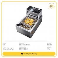 FC81D SINGLE 6L COMMERCIAL ELECTRIC DEEP FRYER RANGE 290 x 440 x 310 mm | 2500W | AC 220V 2.5kW