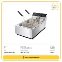 FC18 DOUBLE 12L COMMERCIAL ELECTRIC DEEP FRYER RANGE 340 x 625 x 290 mm | 3000W | AC 220V 3.0kW