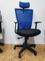 Presidential high back mesh chair Blue and black AIM-EL1-H