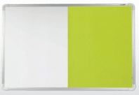Dual notice board with aluminium frame