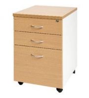 2+1 mobile pedestal Beech and White 2+1 mobile pedestal Beech and White