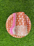 7inch Round Paper Plate & Cup with Fork 10pcs (P-7RPCF) 7inch Round Paper Plate & Cup with Fork 10pcs (P-7RPCF)