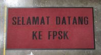 3300 Red with Thick Edging & Black Wording 'SELAMAT DATANG KE FPSK' 3300 Red with Thick Edging & Black Wording 'SELAMAT DATANG KE FPSK'