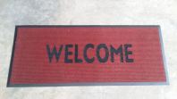 3300 Red with Thick Edging & Black Wording 'WELCOME' 3300 Red with Thick Edging & Black Wording 'WELCOME'