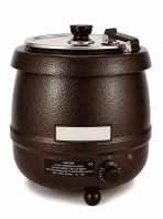 KARMA TS-6000 10L Soup Kettle Warmer Chocolate Brown Finish Made in Taiwan CE Certified