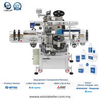 SOLO Ecomp Two(2) Sides Labelling Machine with Belt Wrap-around Labelling Machine