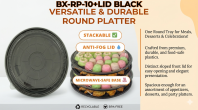 BX-RP-10+LID ROUND PLATTER