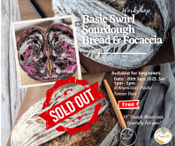 Basic Swirl Sourdough & Foccacia Workshop