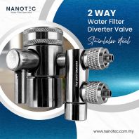 Two Way Water filter Diverter Valve (Stainless Steel)