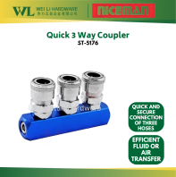 NICEMAN ST-5176 Quick 3-Way Coupler 