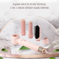 JQMM KH-802A MULTI-FUNCTIONAL 3 IN 1 HIGH SPEED HAIR DRYER PINK COLOUR 1800WATTS