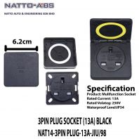 3Pin Plug Socket (13A)