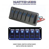 6 Way Panel Switch (5PIN/1WAY) 6 Way Panel Switch (5PIN/1WAY)