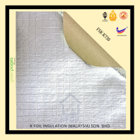 (FSK K730) Foil Scrim Kraft. Single Sided Reflective Aluminium Paper Foil, 8x8 Fiberglass Scrim Reinforced (W1.25m)