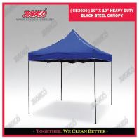 ( CB3030 ) 10'' X 10'' HEAVY DUTY BLACK STEEL CANOPY ( CB3030 ) 10'' X 10'' HEAVY DUTY BLACK STEEL CANOPY
