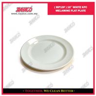 ( MP10F ) 10" WHITE KFC MELAMINE FLAT PLATE