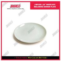 ( MP10D ) 10" WHITE KFC MELAMINE DINNER PLATE
