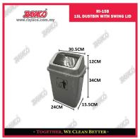 (RI15B) 15L DUSTBIN WITH SWING LID (RI15B) 15L DUSTBIN WITH SWING LID