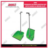 (388) PREMIUM FOLDING DUSTPAN SET (WITH HANDLE & BROOM CLIP) (388) PREMIUM FOLDING DUSTPAN SET (WITH HANDLE & BROOM CLIP)