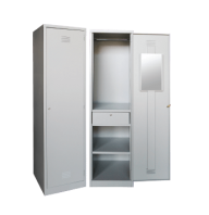 FULL HEIGHT DORMITORY/HOSTEL STEEL WARDROBE CUPBOARD SWINGING DOOR - ACM 002