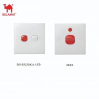 SELAMAT 2K102 (20A) / 2K45 Double Pole Switch with Neon