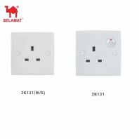 SELAMAT 2K131 1Gang Unswitch / Switch Socket