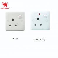 SELAMAT 3K151 15A 1Gang Switch Socket with Neon