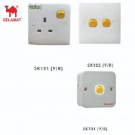 SELAMAT 13A 1Gang / 2Gang Switch Socket ( Yellow Rocket )