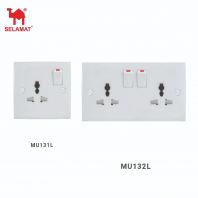 SELAMAT MU131L  MU132L 1GANG 2GANG UNIVERSAL SOCKET OUTLET