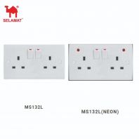SELAMAT MS132L / MS132L (NEON) 13A 2GANG SWITCH SOCKET