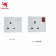 SELAMAT A3321 / A3321N 1GANG MINI SWITCH SOCKET ( 70MM X 60MM )