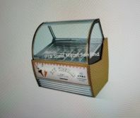 ICE CREAM SHOWCASE (GOLD COLOUR)