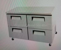 FOUR HALF DOOR DRAWER C/W UNDER COUNTER REFRIGERATOR FOUR HALF DOOR DRAWER C/W UNDER COUNTER REFRIGERATOR