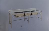 S/S TRIPLE BOWL SINK TABLE