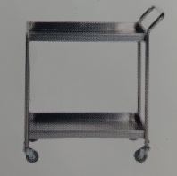 S/S 2 TIER FOOD TROLLEY