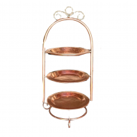 Display Cake Copper Round With 3 Layer