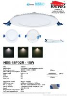 NSB 18P02 R 15W (DL CW WW) DOWNLIGHT