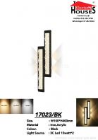 WALL 17023 15WX2 BK LED-3C+WW