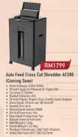 AUTO FEED CROSS CUT SHREDDER AF200