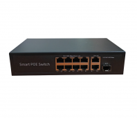 8 Port POE + 2 Uplink + 1 SFP Smart POE Switch 1000Mbps