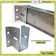 T Rex DIY Hollow Tube Side Rail Steel Frame Connector U Bracket (Screw Mounting)