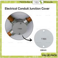 T Rex DIY GI Steel Electrical Conduit Junction Circular Box Round Cover