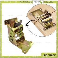 T Rex DIY Folding Table Leg Hinge Bracket 0��/90��/180��   Heavy Duty Self Locking Steel  Rainbow Plated Ensel Lipat Meja Kerusi