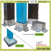 T Rex DIY Hollow Tube C Channel Steel Mounting Foot Base Bracket