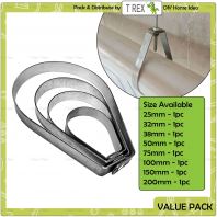 T Rex DIY Swivel Loop Pipe Hanger Papaya Type A Bracket   Heavy Duty Steel Pipe Hanging Support  Zinc Coated Clamp