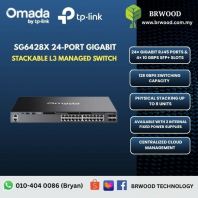 OMADA TP-LINK SG6428X: Omada Campus 24-Port Gigabit Stackable L3 Managed Switch with 4�� 10G Slots
