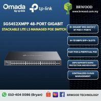 OMADA TP-LINK SG5452XMPP: 48-Port Gigabit Stackable Lite L3 Managed PoE++ Switch with 4�� 10G Slots